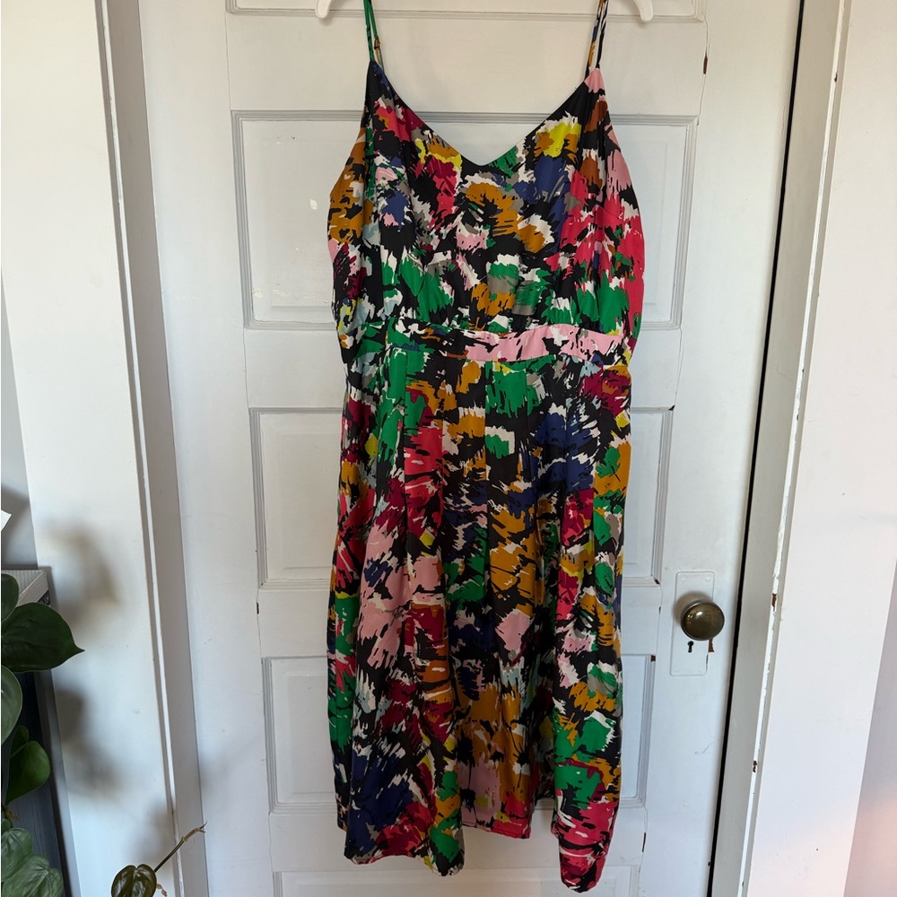 J. Crew Multicolor Abstract Dress